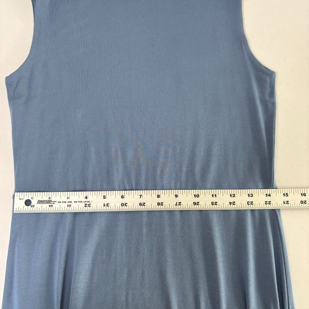 Coolibar Tierra Tank Midi Dress Womens Size M Blue UPF 50+ Vacation Beach 10657 - Picture 8 of 10